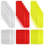 Allure Auto® (48 Pcs) Warning Reflective Safety Stickers Night Visibility Adhesive Stickers Waterproof Reflective Tape Stickers,1.18 x 3.25 Inch Compatible with Renlt Trber