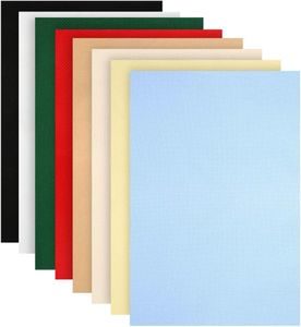 Caydo 8 Pieces Aida Cloth 8 Color 14 Count Classic Reserve Cross Stitch Fabric, 12 by 18-Inch