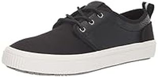 TOMS Men's Carlo Terrain Sneaker, Black Canvas and Leather, 11 UK