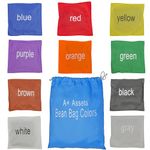 A+ Assets Bean Bag Colors, Set of 10 Bean Bags, Learning Toy for Kids, Classrooms and Toddlers