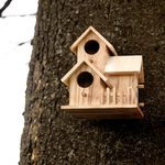 Garden Mile Large Unique Decorative Bird House Predator Proof Bird Nesting Box Traditional Wooden Bird Hut Hanging Wild Bird House Bird Nesting Boxes for Garden nesting box for small wild birds