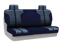 Coverking Custom Fit Front Bench Seat Seat Cover for Select Ford F-150 Models - Saddleblanket (Dark Blue)