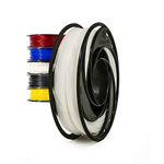 Gizmo Dorks Flexible TPU Filament for 3D Printers 1.75mm 200g, White