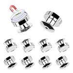 10pcs Magnetic Pin Backs, Enamel Pin Backs Magnet Pin Converters Metal Locking Pin Backs Magnetic Brooch Converters for Jackets Blazers Backpacks Gifts for Pin Collectors