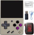 Miyoo Mini V4 Retro Game Console,Portable Handheld Video Game Console ，2.8 inch IPS Screen 750x560 Resolution Screen with 64GB Card 7000+ Games, Linux System (Gray, 64G)