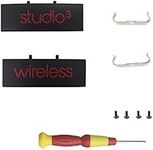 Aiivioll Replacement Headband Metal Folding Hinge Clip Cover Pin Repair Parts Set Compatible with Studio 3 Studio 3.0 Wireless Over-Ear Headphones (Black+Red)