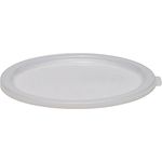 Cambro Large 6 and 8 qt. Lid for Poly Round Containers, 12PK White RFSC6-148