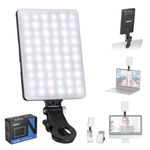 Neewer LED Video Conference Light Kit with Clip & Phone Holder for iPhone/Tablet/Laptop, Dimmable CRI 95+ with 3 Light Modes, Built-in 2000mAh Battery for Zoom Calls/Remote Working/Live Stream/Selfies