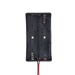 Electronic Spices 18650 3.7v 2 Battery Holder Hard Plastic Case With Wire Pack of 1 (3.7v X 2 Battery = 7.4volt)