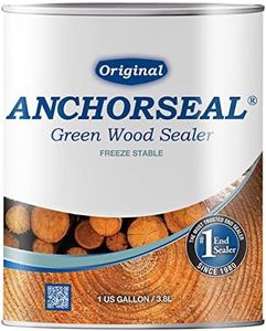 ANCHORSEAL Classic Log & Lumber End Sealer - Water Based Wax Emulsion, Prevents up to 90% of End Checking on Cut Ends of Hardwood & Softwood … (1 Gallon)