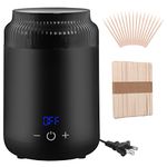 Wax Warmer Hair Removal, Portable Professional Electric Wax Heater Machine for Brow SPA Salon Body Nose Hair Upper Lip Waxing Kit with 100 Wax Sticks, Mini Wax Pot for Hair Removal