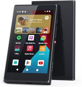 Android 14 MP3 Player with spotify, 4" MP4 Music Player for Kids with Family Link, App Store, YouTube, Libby, Memory Card and Earphone Included