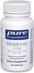 Pure Encapsulations Melatonin 3 mg - Antioxidant Supplement to Support Natural Sleeping & Relief of Occasional Sleeplessness - for Natural Sleep Support* - 60 Capsules