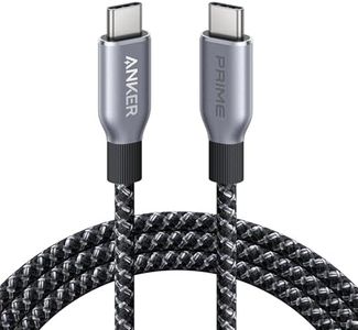 Anker Prime USB C to USB C Cable, 240W Fast Charging Cord, Upcycled-Braided Nylon with 100-Year Bend Durability for iPhone 17 Series, MacBook, Galaxy S24(6 FT)
