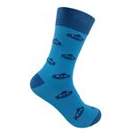 Mint & Oak Cotton Socks for Men Full Length Socks, Calf Length Printed & Colourful Casual Long Sock, Odour Free - Office/Party/Wedding - Set of 1