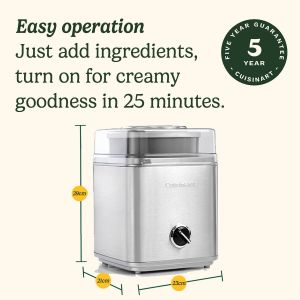 Cuisinart Deluxe Ice Cream Maker, 2L – Silver