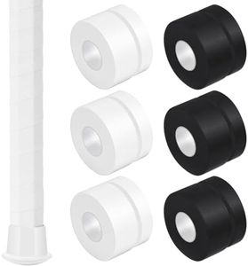 Gemscream 12 Pcs 30 ft Lacrosse Stick Tape 1 Inch 1/2 Inch Non-precut Cotton Sweat Absorbent Bat Grip Tape for Lacrosse Baseball Bats (Black,White)