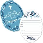 Confirmation Blue Elegant Cross - S