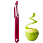 Organizemee Peeler for Vegetables, Stainless Steel Blade, Ultra Sharp Japan Made Blade with Multifunctional Handle, Kitchen Veggie Scraper 2 in 1 Potato,Peeler Machine Professional [Red Qty:1]