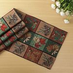 HOKIPO Cotton Jacquard Placemats Set Of 4 (12X18 Inches) (In-530-D6*4), Multi