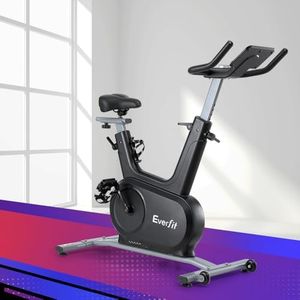 Everfit Exercise Bike Stationary Bikes Electromagnetic Resistance Smart Enclosed Flywheel w/Bluetooth, Cycle Low Noise, 24-Level Resistance, 120KG Max Load, Compact Home Cardio Bike for Indoor Cycling