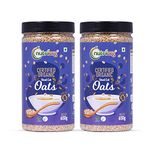 Nutriorg Organic Steel Cut Oats 1300g (Pack of 2 * 650) |Gluten Free | Weight Management | Fiber Rich Oats