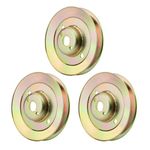 Misakomo M163464 Deck Spindle Pulley 3 pcs, Compatible with John Deere Z425 Z435 Z445 EZtrak Zero Turn Mowers, Rotary 13542 M154394 Blade Drive Pulley Round 4.9" OD