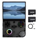 RG40XXV Retro Handheld Game Console, Linux OS Built-in 64G+128G TF Card Retro Video Games Consoles 4.0 Inch IPS Screen Portable Pocket Video Player 10000+ Games (Black)