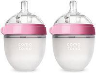 Comotomo Baby Bottle, Pink, 5 Ounce, 2-Count