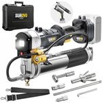 Cordless Grease Gun Compatible with DeWalt 20V Battery, 12000PSI Max High-Pressure with Lock-On Trigger, 2-in-1 Rotating Handle, 39.4" Hose & 4 Couplers, for Bulk & Cartridge Grease (Tool Only)