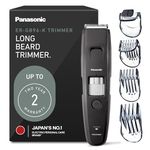 Panasonic Long Beard Trimmer for Men, 58 Length Settings and 4 Attachments for Cutting and Detailing, Cordless or Corded Operation – ER-GB96-K (Black)