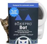 BoxiePro Bot Probiotic Cat Litter for Automatic Litter Boxes, 40+ Day Odor Control, Clumping Clay Kitty Litter, Odor Eliminating Probiotics, Low Dust, No Fragrances, 16 lb