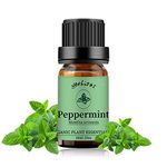 Peppermint Essential Oil, 100% Pure Diffuser Oils Natural Fragrance Undiluted Organic Aromatherapy Oils for Humidifier, Home Care, Candle Making, 10ML (Brown Bottle)