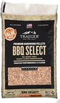 Traeger Grills BBQ Select 100% All-Natural Wood Pellets for Smokers and Pellet Grills, BBQ, Bake, Roast, and Grill, 30 lb. Bag