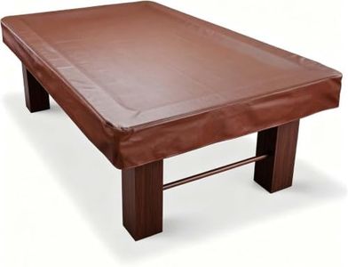 Billiard Pool Table Cover - Waterproof & Durable Protection for 7ft, 8ft, 9ft Tables - Easy-Clean Surface for Indoor & Outdoor Use, Home & Club Pool Players,9ft Brown