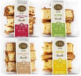 DIJAS Natural Foods, Crunchy Fat Free Biscotti Cookie, All Natural Preservative Free Ingredients, Delicious Low Calorie Snack (4 Pack, Original Variety)