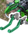 NACORE Motorcycle Clutch Brake Levers for KLX140/140L 2008-2024, KLX140G 2017-2024 Dirt Bikes, Green