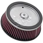 K&N HD-0800 Harley Davidson High Performance Replacement Air Filter, black