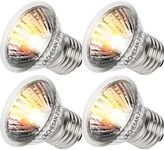 Lachesan 4-Pack 25W UVA Bulbs, Fit E26 Heat Reptile Lamp, Light Turtle Heat Lamp for Reptiles and Amphibian Tanks, Terrariums and Cages, Works with Various Lamp Fixtures