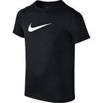 Nike Boys Dri-Fit Swoosh T Shirt Black/White