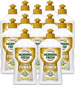Morning Fresh Ultimate Lemon Dishwashing Liquid, 350 ml (Pack of 12)