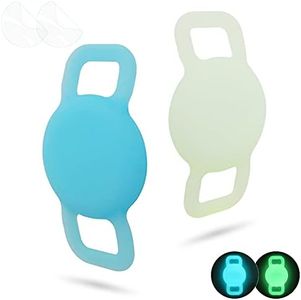 WHALEZON Airtag Cat Collar Holder, Small Air Tag Dog Collar Holder Compatible with Apple Tag, Anti-Lost Pet Tracker Cases Fit on Puppy Collars 3/8" 5/8"