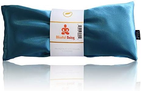 Blissful Being Lavender Eye Pillow - Hot or Cold Aromatherapy Eye Pillow perfect for Sleeping, Yoga, Meditation - Gifts for Women, Birthday, Teachers - Natural Herbal Relaxation (Aqua)