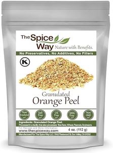 The Spice Way Orange Peel - Granules (4 oz) without any preservatives. Great for cooking, baking and tea.