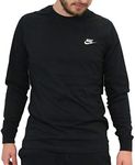 Nike Men's Long Sleeve T-Shirt, Bla