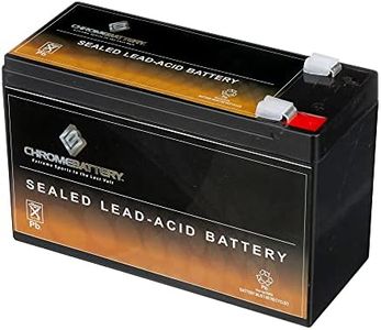 Chrome Battery 12V 9AH SLA Rechargeable Replacement Battery Compatible with UPS Back Up, Electric Scooter, Emergency Lighting, Wheel Chair, and More: 5.94 x 2.56 x 3.72, T2 Terminal