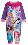 Disney Princess Girls Onesie Fleece All in One Pyjamas Pink 3-4 Years