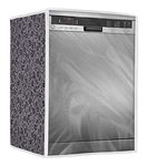 Classic Dishwasher Cover Suitable for Whirlpool of 12, 13, 14, 15 Place Setting (63X63X81CMS, Black & Grey)