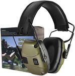 Electronic Shooting Earmuff for Impact Sport, Sound Amplification Ear Protection Muff, Noise Reduction Hunting Earmuff, NRR 22dB, Ideal for Shooters and Hunting