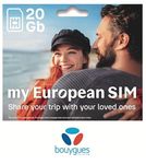 Europe France SIM Card 30 Days 20 GB 4G LTE Data, Unlimited Talk, Text+ 25 Euro International Calling Credit - Activate in France Required Before Service Available in Europe